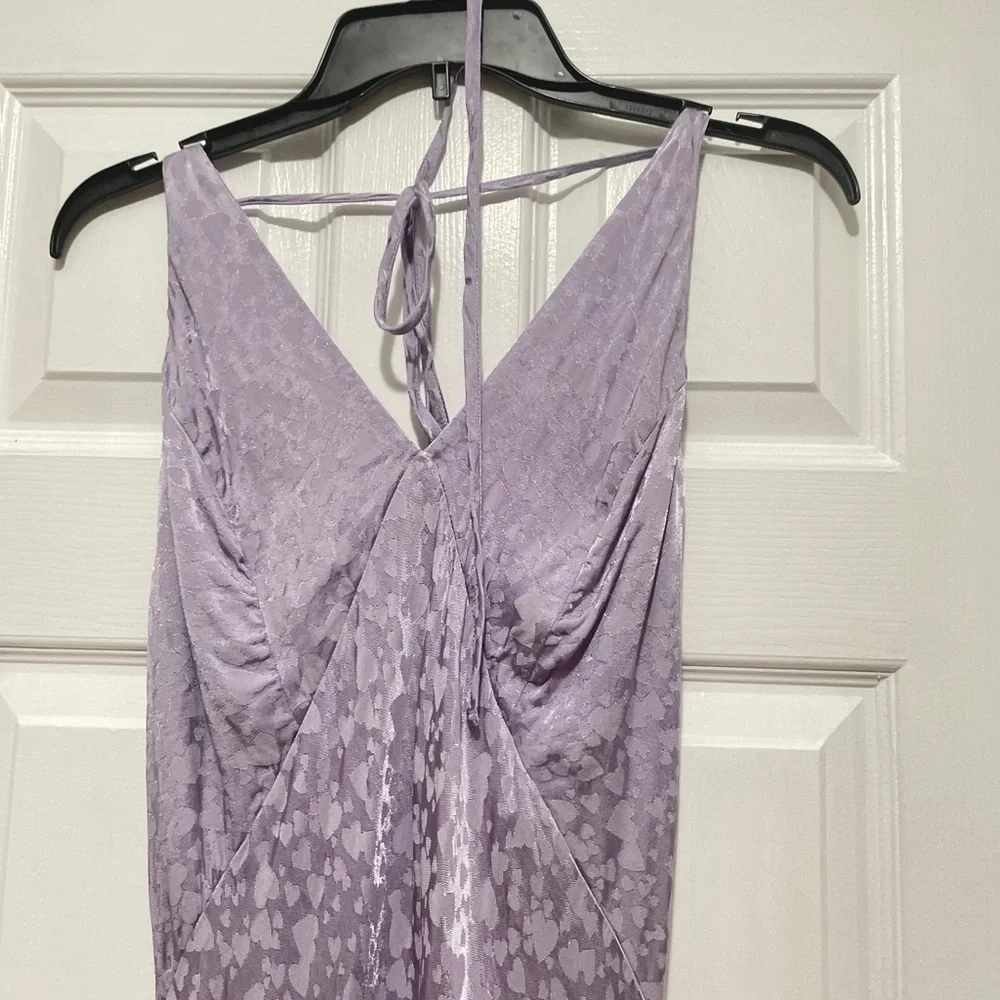 NEW TOPSHOP Heart Jacquard Satin Slip Dress Size 8 NWOT - Picture 8 of 10